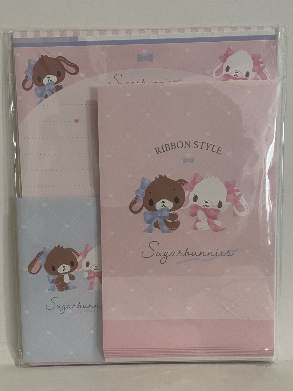Sugarbunnies Ribbon Style Letter Set-Japan Stationery